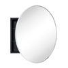 TEHOME Myriel Surface Mount Framed Round Medicine Cabinet with Mirror 24" x 24" - Black