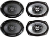 4 x KENWOOD KFC-6966S 6" x 9" 3-WAY CAR AUDIO COAXIAL SPEAKERS 6x9" 800W