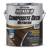 2 Pack, Brown Tone, Rust-Oleum RockSolid Satin Composite Deck Refresh Exterior Stain and Sealer, 1 Gal