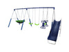 XDP Recreation All Star Playground Metal Swing Set for up to 7 Children