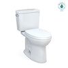 TOTO® Drake® Two-Piece Elongated 1.28 GPF TORNADO FLUSH® Toilet with CEFIONTECT® and SoftClose® Seat, WASHLET®+ Ready, Cotton White - MS776124CEG#01