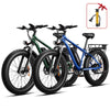 SUNTIBYE EB26 26" Fat Tire E Bike for Adults Set of 2, 1500W Electric Mountain Bikes, 28MPH Off-road Ebike, 48V 15Ah UL2849, Black