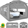 Xhyhwyd Inflatable Paint Booth, Inflatable Spray Booth Tent, Car Paint Tent Air Filter System, 20X13.5X9.7Ft