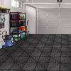 Garage Floor Tiles Interlocking 15.75x15.75 in 50pcs Garage Flooring Tiles Black