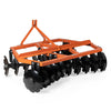 Titan Attachments 3 Point 4ft Notched Disc Harrow Plow Attachment for Cat 1 Tractors, Concave Discs for Tilling, Loosening and Lifting Soil