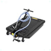 RIEDHOFF 20 Gallon Electric Oil Drain Pan with 110V Pump & 8 Ft Hose, Low Profile & T Folding Handle Oil Drain Cart for Truck Cars SUVs