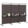 Costway 3-Panel Room Divider with Storage Shelves 6FT Tall Folding Privacy Screen on Wheels Black