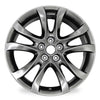 19" 19x7.5" Automotive Rim New Single Wheel for Mazda 6 2014 - 2017 Dark Hyper Silver OEM Design Replacement