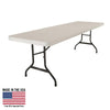 Lifetime 8' Commercial Grade High-Quality Folding Table, Almond (22984)