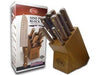 Case XX Solid Walnut Kitchen Knife Set, Stainless Steel Blades, Full Tang, 9-Piece