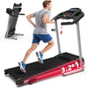 SWERTOY 2.0HP Treadmill for Home Folding 240lb Weight Capacity Walking Jogging Exercise Machine Health & Fitness Fixed Incline with HD Screen 3 Gear Adjustment Shock Absorber Running Belt