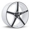 RTX Illusion 18x8 5x114.3 ET45 CB73.1 White & Black Wheel
