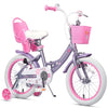 Glerc Maggie 12 inch Kids Girls Bike for Ages 2-4 Years Child, Peach