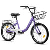 Ambifirner Girls Bike,20 Inch Kids Bike for 5-8 Years Old Children, Princess Style Kids Bicycle Adjustable Seat with Doll-Seat & Basket Pink