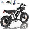 HiKeep 1500W Peak Electric Bike, 20" Fat Tire Ebike, 48V 15Ah Battery, E-Mountain Bike, w/ Bag, Pump & Glasses