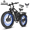 TUTTIO Adria26 5000W Electric Mountain Bike for Adults, 26" Fat Tire E-Bike for Men, 7 Speed, Max 46Mph
