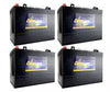 x4 | Crown 12 Volt 150Ah Deep Cycle Battery ; Replaces Trojan T-1275 T1275