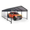 EASYHAWK 20x30 FT Heavy Duty Galvanized Steel Carport - Outdoor Metal Carport Vehicle Shelter for Cars, Trucks, SUVs, Boats & Tractors