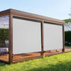Superjoe Outdoor Roller Shade for Patio, Cordless Blackout Waterproof Blind, UV Block, 4'L x 6'W