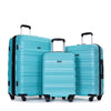 Tripcomp Hardside Luggage Set 3-Piece Set (21/25/29) Lightweight Suitcase 4-Wheeled Suitcase Set(Purple)