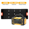 Mondawe 1000W Portable Power Station 1024Wh Solar Generator with AC Outlet for Home Use,Camping,Emergencies