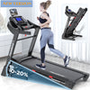 JK1205 Treadmills Clearance 300lbs with 20 Levels Auto Incline, 12MPH Fast Speed Controls, Portable Treadmill Running Walking Machine, 4.0HP, Knee Strap Gift