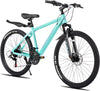HILAND 26 Inch Mountain Bike, Mens and Womens Aluminum Frame MTB with 21 Speeds, Dis Brake, Hardtail Bicycle for Adults