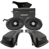 Kenwood 2-Channel Amplifier and Mounting Plate with 1 Pair of 6X9" Speakers and Lid Kit Package Designed to be Plug and Play System for 1998-2013 Street Glide Motorcycles
