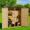 Aiho 55�� Wide Outdoor Storage Shed with Lockable Double Doors - Weather-Resistant Garden Shed for Patio, Backyard & Lawn, Gray