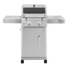 Mesa 2-Burner Propane Gas Grill in Red with Clear View Lid and LED Controls