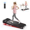 RHYTHM FUN Walking Pad Treadmill with Incline, Under Desk Fitness Machine for Home & Office, 300 lbs Portable, LED Display, Remote Control