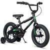 Glerc 14 Inch Little Kids Bike BMX Style Bicycle with Training Wheels Coaster Brake for 3 4 5 Years Old Boys Girls, Blue