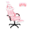 Soontrans Gaming Chair with Massage, High Back Computer Gamer Chair for Adults and s, Ergonomic Game Chair with Adjustable Headrest and Lumbar Support (Blue)