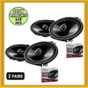 Pioneer TS-G6820S 6x8" 2-way 30mm Tweeter Car Coaxial Speakers 250W each 2 PAIRS