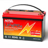 12V 100Ah LiFePO4 Lithium Battery,MOSEWORTH RV,Solar,Trolling Motor,Camping,Marine,off-Grid,Group 31 15000+Deep Cycles Battery,Low Temp Cut off