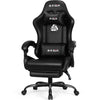 Neo Chair N-Gen Gaming Chair, Ergonomic Video Game Chair with Headrest, Adjustable Footrest, Lumbar Support High Back PU Leather for Adults, Black
