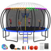 GVDV 16FT Outdoor Trampoline for Kids & Adults, Recreational Trampoline w/Ladder & Safety Net