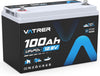 VATRER POWER 12V 100AH Low Temp Cutoff LiFePO4 Deep Cycle Battery with 1280W, Built-in 100A BMS, 5000+ Cycles Rechargeable Lithium Battery, Perfect for RV/Camper, Marine, Solar.