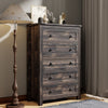 Keywhat Farmhouse 5 Drawer Dresser for Bedroom, Chest of Drawers Wood Organizer for Living Room, Antique White