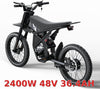 2400W Ridingtimes GT73 2400W 48V Electric Motorbike 18.2AH*2 Electric BIKE UL2849 with 25" tires digital screen Carbon Steel,BLACK