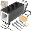 MMasters Portable Propane Forge, 2-Burner 2600��F Blacksmithing Forge for Knife Making, Metalworking, Horseshoe Forging, Gas Welding Kit