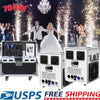 4 Pack 700W Cold Spark Machine DMX Stage Effect Machine for Stage DJ Disco Wedding # Black