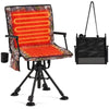 Danrelax 360�� Silent Camo Hunting Blind Chair, Armrests, Side Pouch, Telescopic Legs
