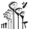 Costway Men's Complete Golf Clubs Package Set 10 Pieces Includes Alloy Driver