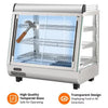 36" Commercial Food Warmer Display Case, Countertop Warmer Display Case, Commercial Food Warmer with Adjustable Shelves, Glass Sliding Doors, 3 Tier Electric Heated Display Cabinet