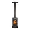 Muskoka 84" High 75,000 BTU Black Steel Wood Pellet Patio Heater