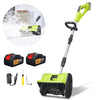 Kqiang Cordless Snow Blower, 21V 12 Inch  Electric Snow Shovel with 3000mAh Battery & Fast Charger