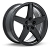 RTX FROST Custom Wheel - 18x8, 42 Offset, 5x114.3 Bolt Pattern, 67.1mm Hub - Satin Black Rim