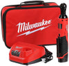 Milwaukee 3/8-in Cordless M12 Lithium-Ion Ratchet Kit (Ratchet Kit w/Tool Bag)