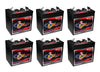 x6 | US Battery 6 Volt 208 Ah Deep Cycle Battery ~ Replaces Trojan T-605 T605